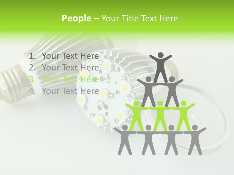 Led Technology Cold PowerPoint Template