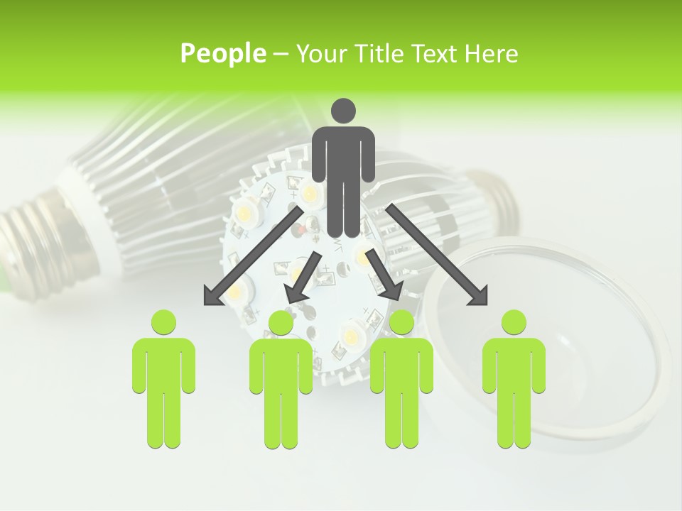 Led Technology Cold PowerPoint Template