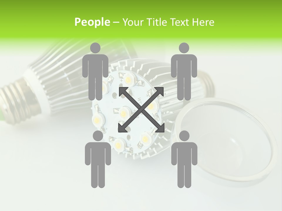 Led Technology Cold PowerPoint Template