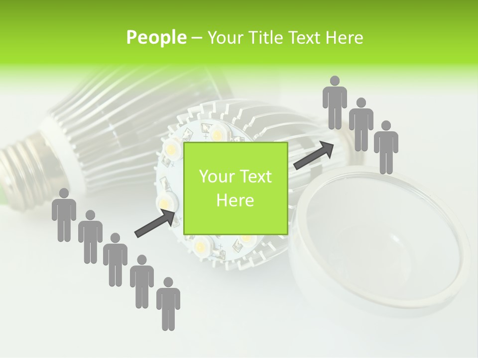 Led Technology Cold PowerPoint Template