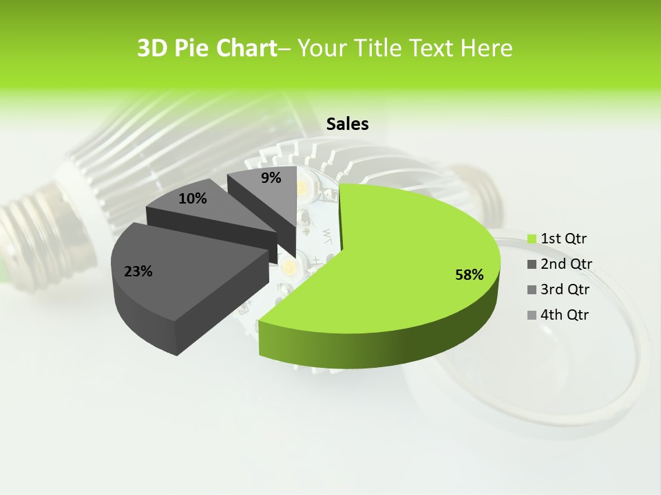 Led Technology Cold PowerPoint Template