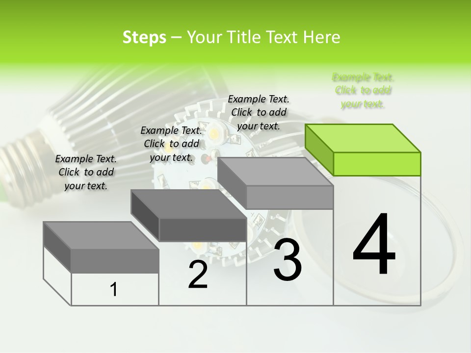Led Technology Cold PowerPoint Template