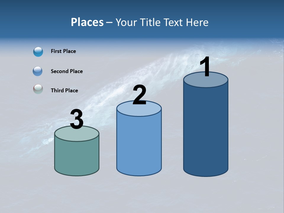 Blue Blue Whale Under PowerPoint Template