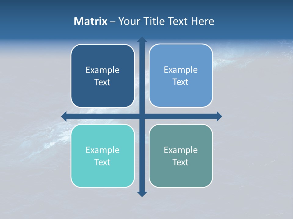 Blue Blue Whale Under PowerPoint Template