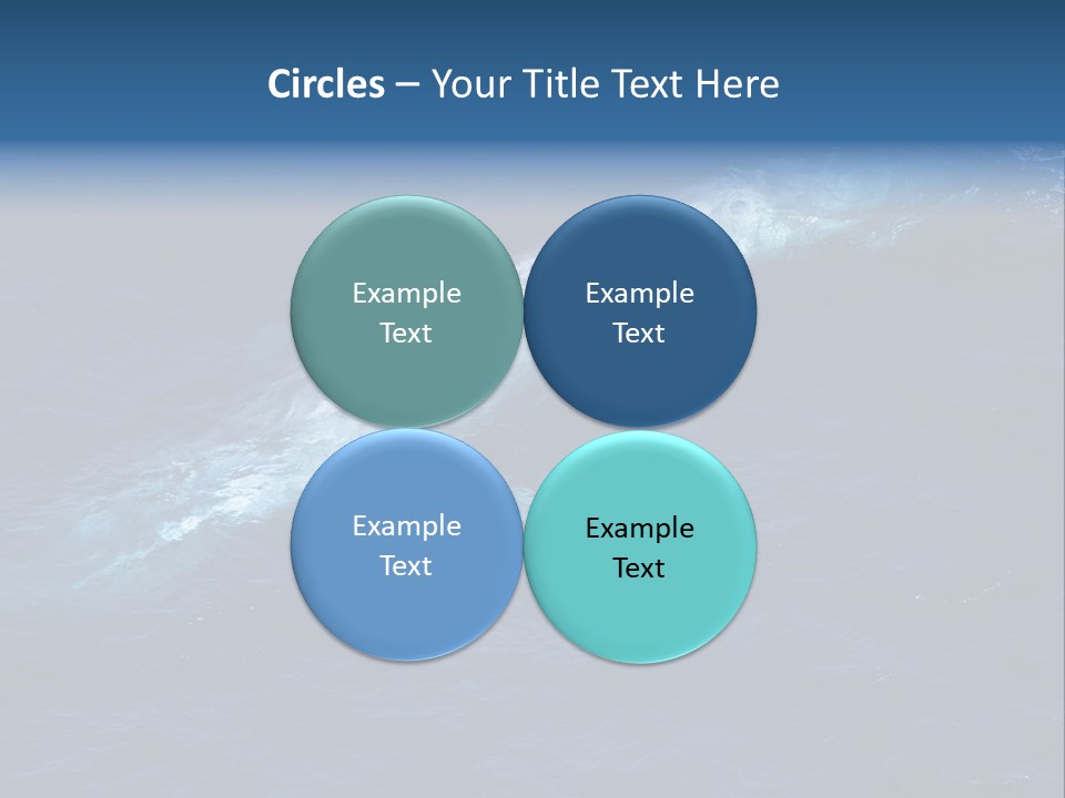 Blue Blue Whale Under PowerPoint Template