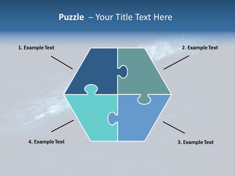 Blue Blue Whale Under PowerPoint Template