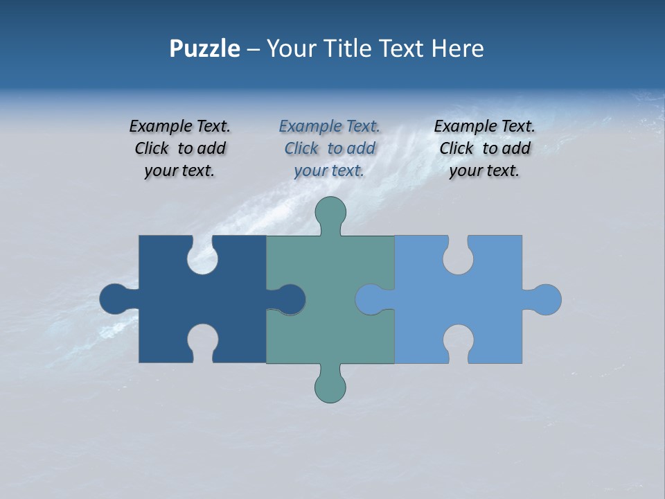 Blue Blue Whale Under PowerPoint Template