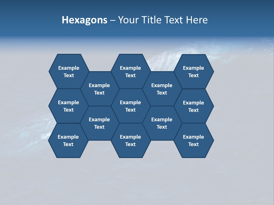 Blue Blue Whale Under PowerPoint Template