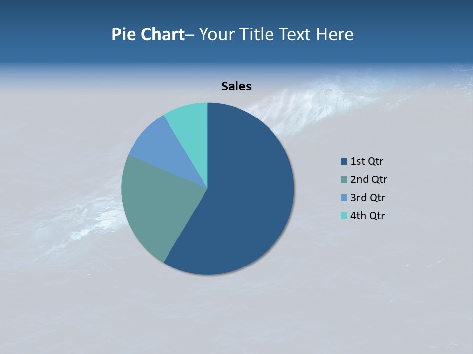 Blue Blue Whale Under PowerPoint Template