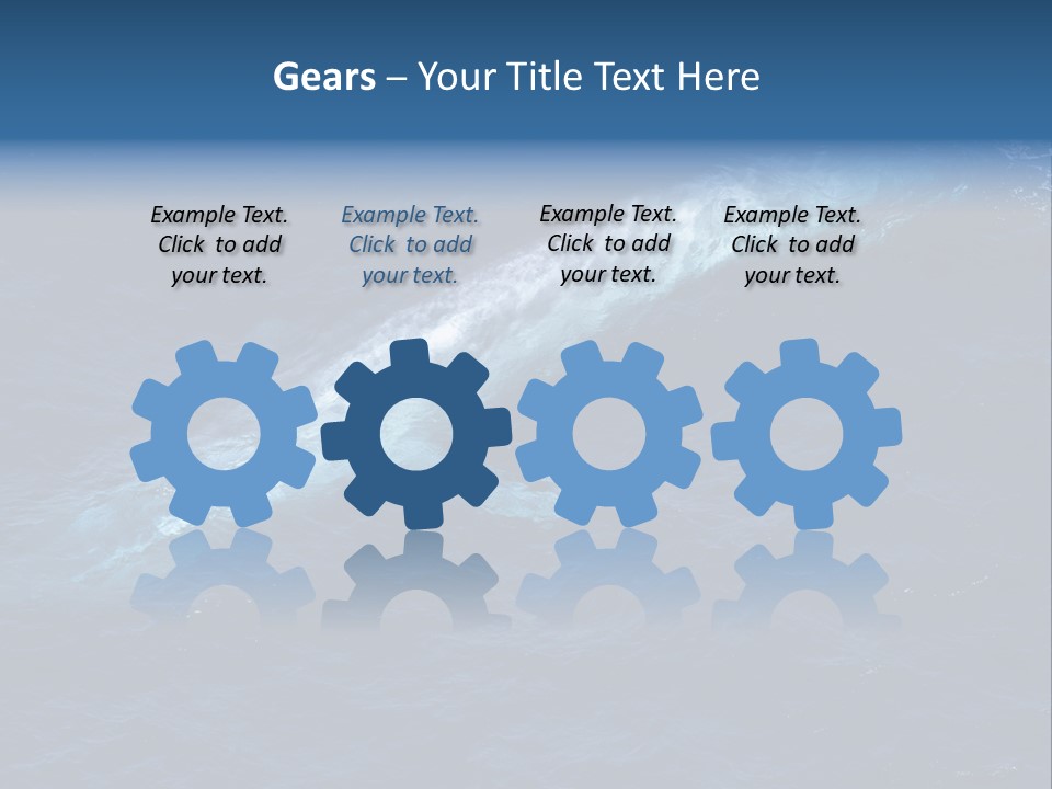 Blue Blue Whale Under PowerPoint Template