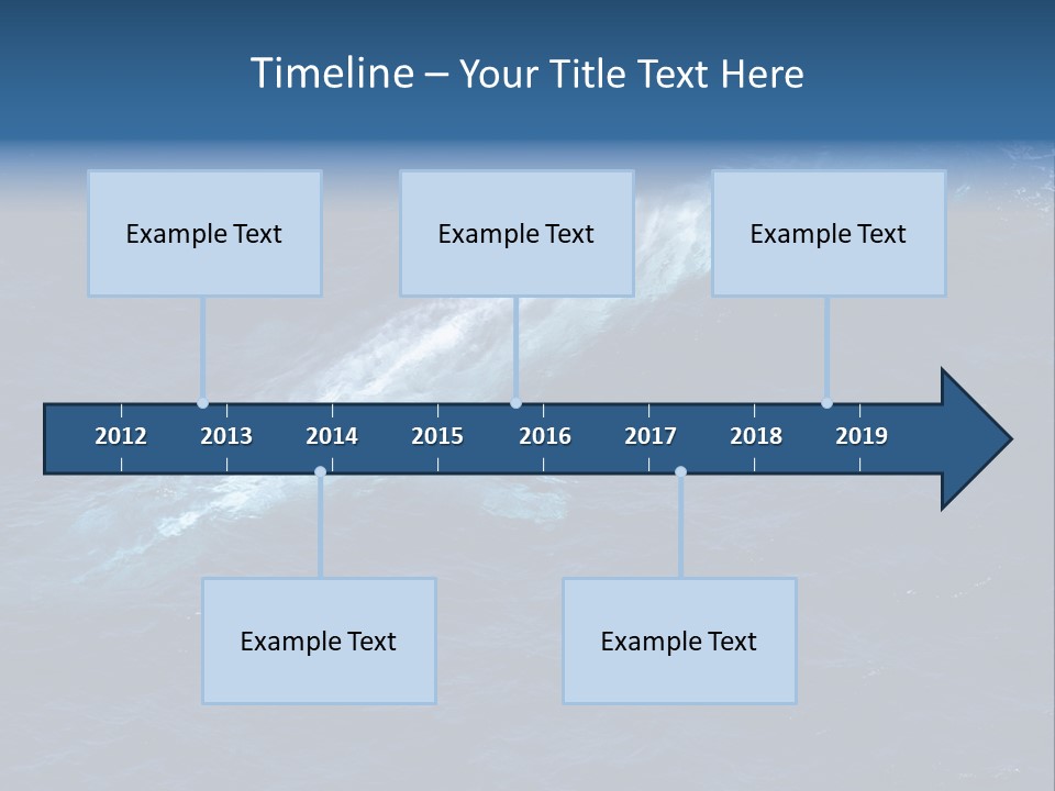 Blue Blue Whale Under PowerPoint Template