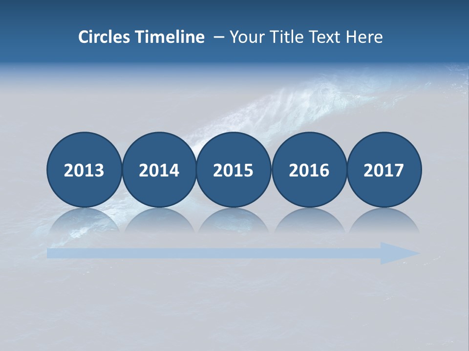 Blue Blue Whale Under PowerPoint Template