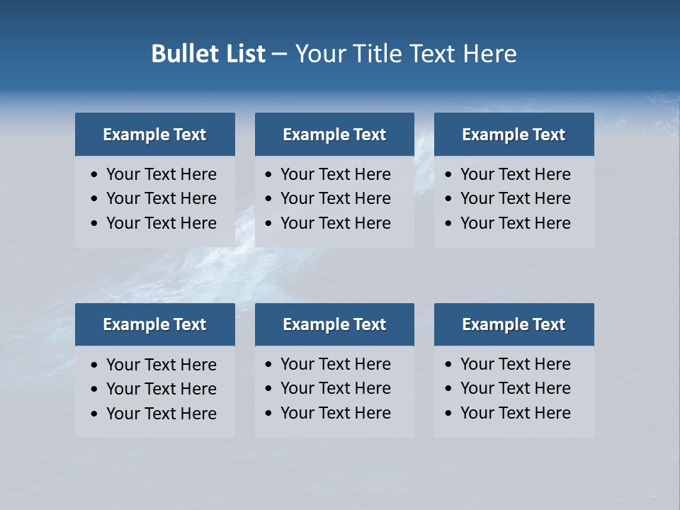 Blue Blue Whale Under PowerPoint Template