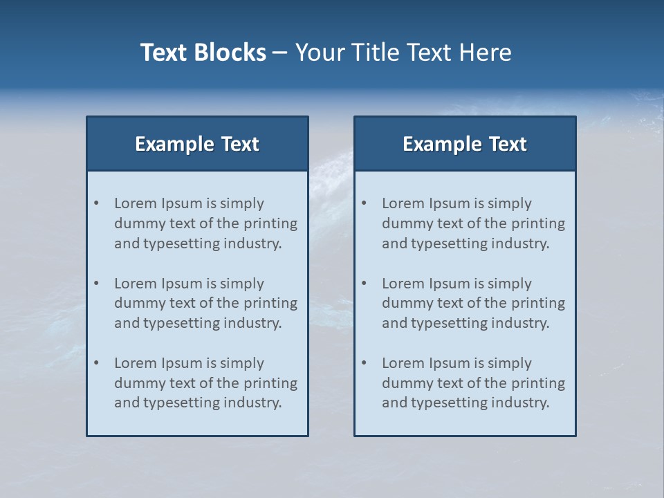 Blue Blue Whale Under PowerPoint Template