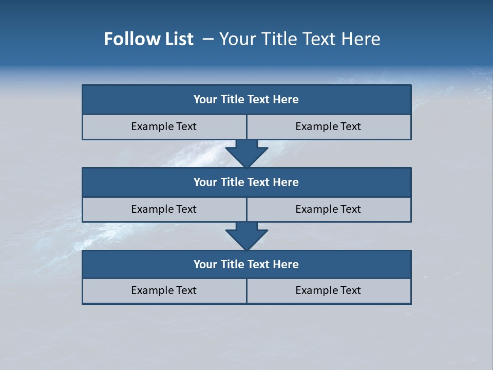 Blue Blue Whale Under PowerPoint Template
