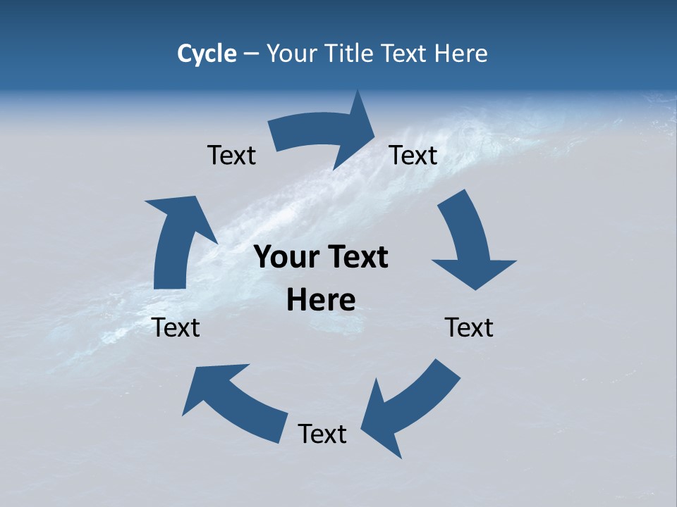 Blue Blue Whale Under PowerPoint Template