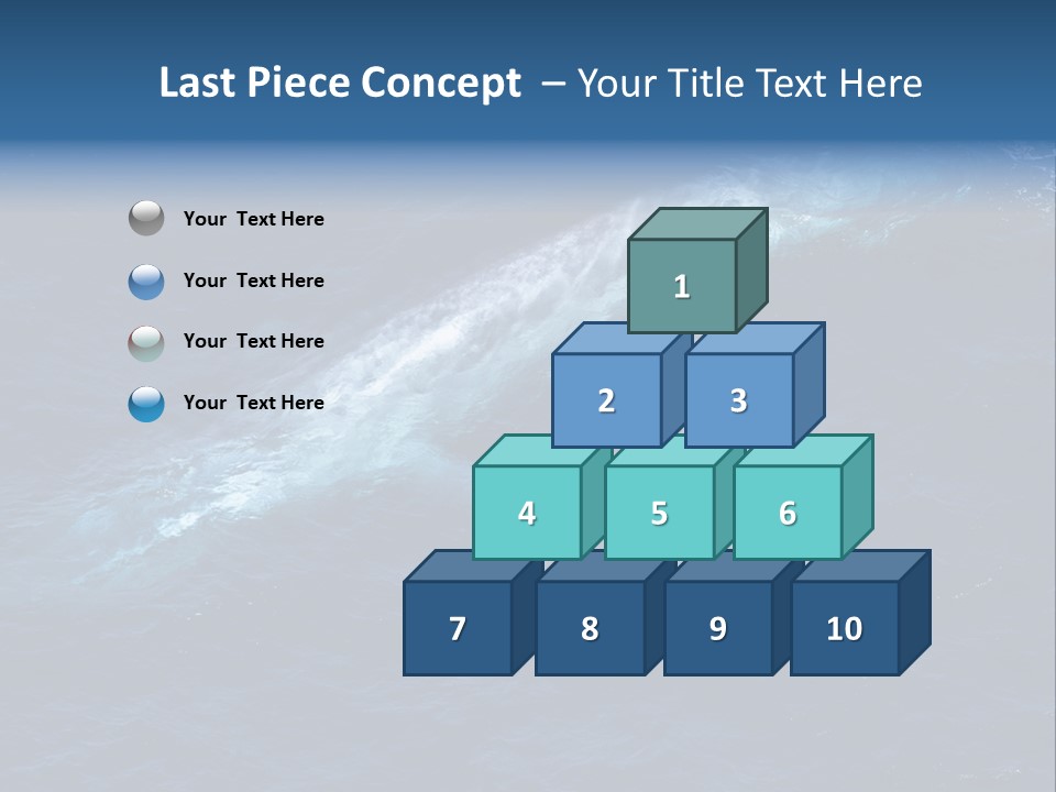 Blue Blue Whale Under PowerPoint Template