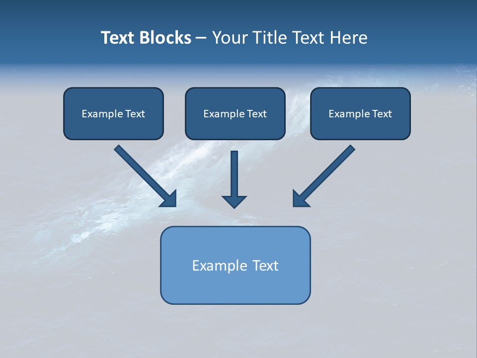Blue Blue Whale Under PowerPoint Template