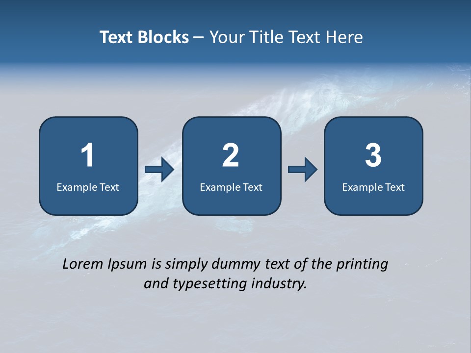 Blue Blue Whale Under PowerPoint Template