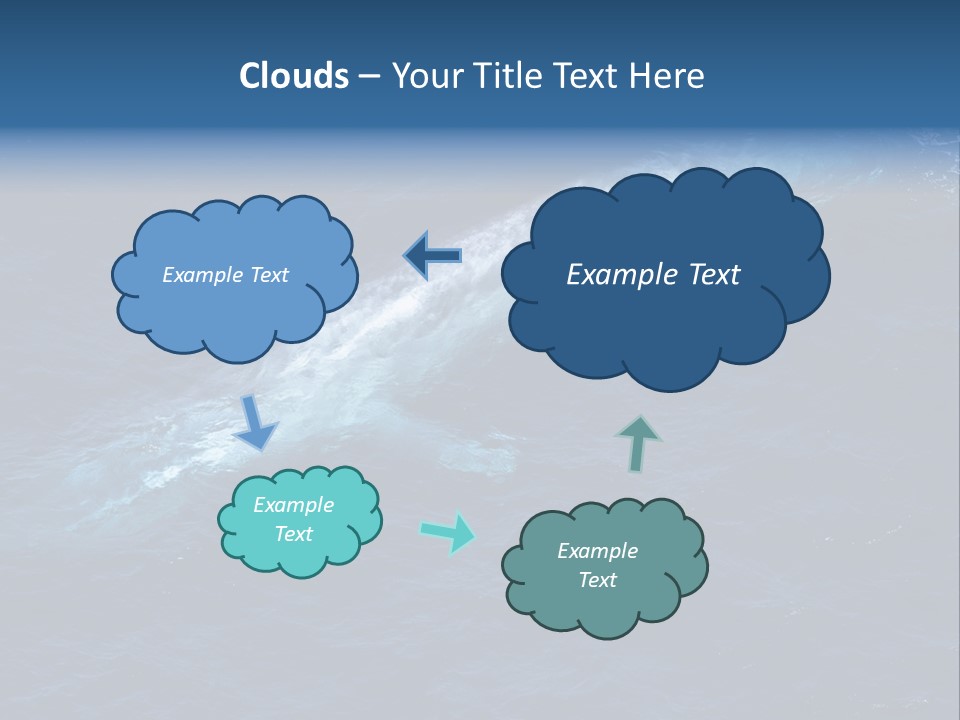Blue Blue Whale Under PowerPoint Template