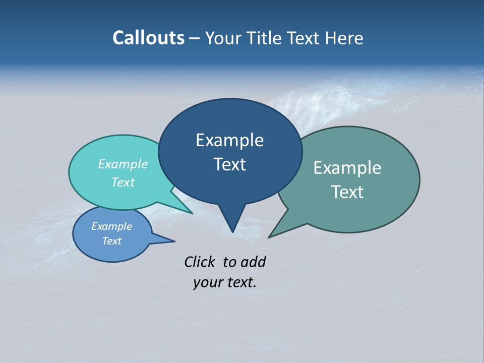 Blue Blue Whale Under PowerPoint Template