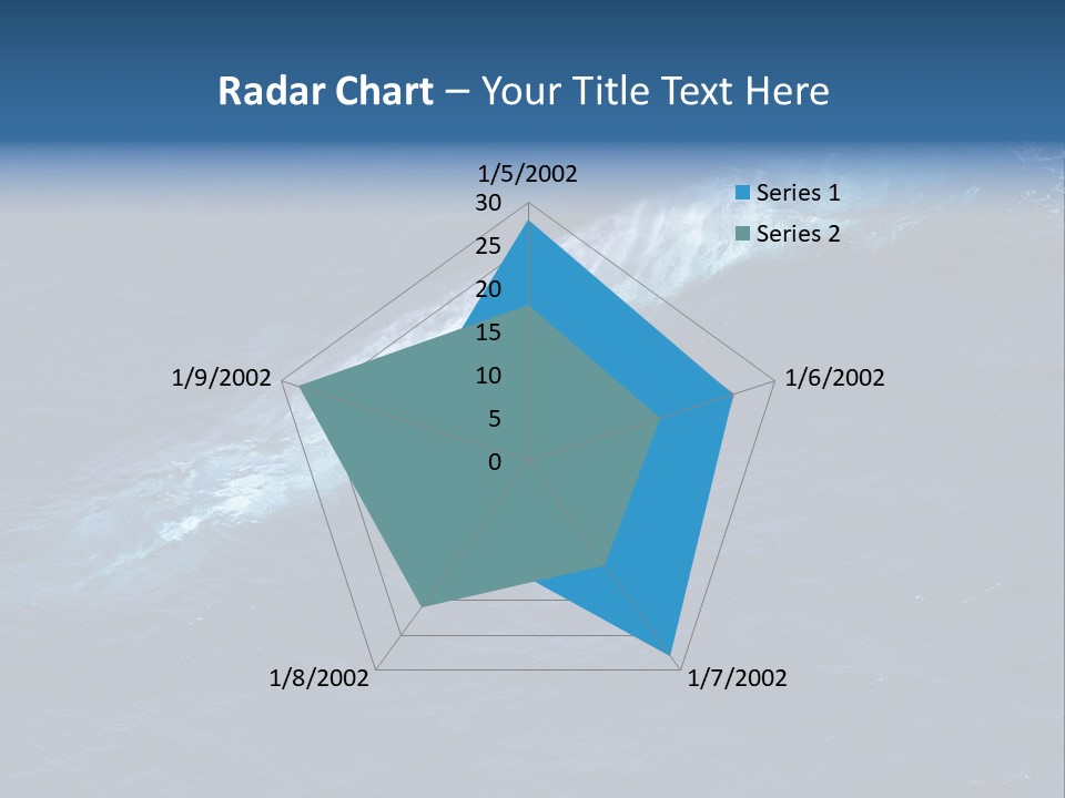Blue Blue Whale Under PowerPoint Template