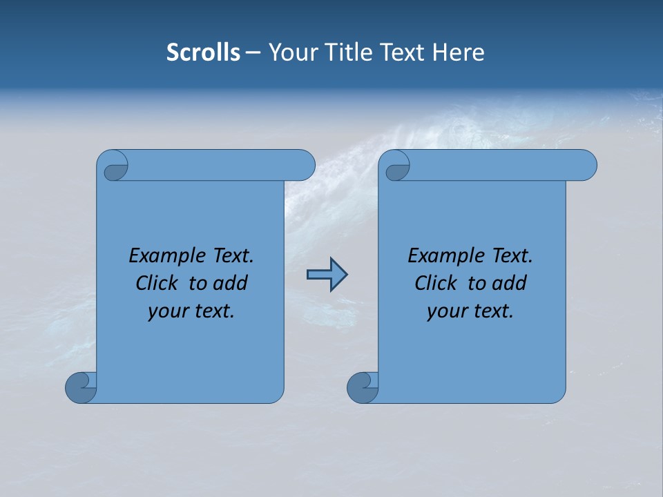 Blue Blue Whale Under PowerPoint Template