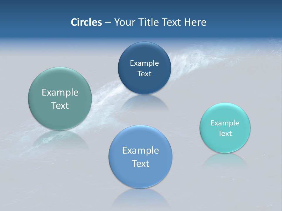 Blue Blue Whale Under PowerPoint Template