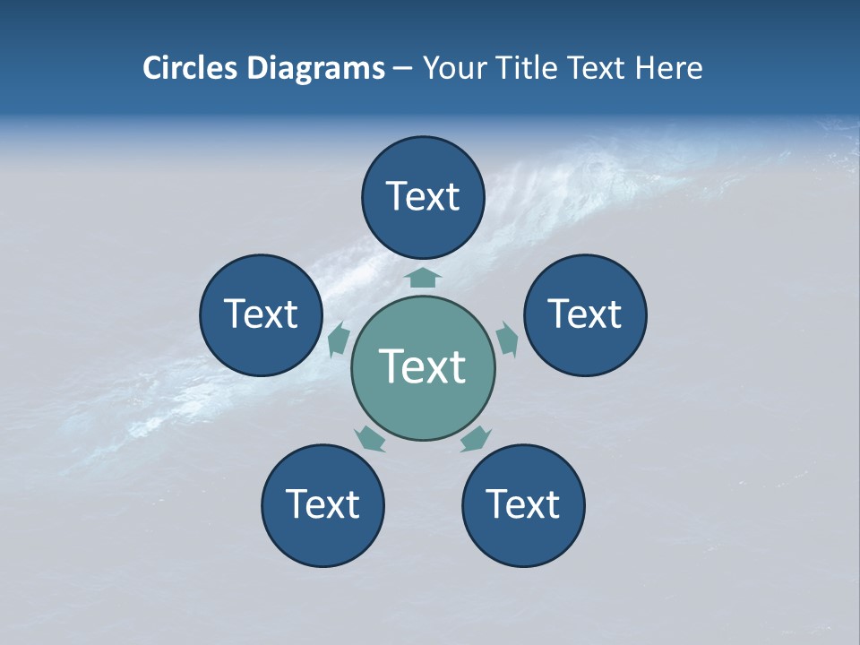 Blue Blue Whale Under PowerPoint Template