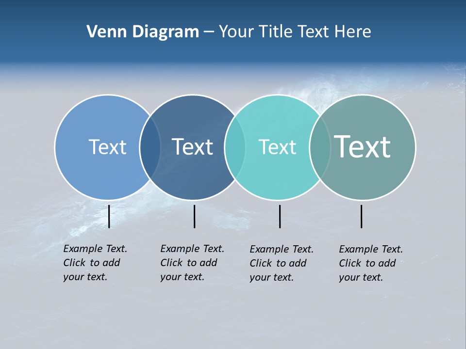 Blue Blue Whale Under PowerPoint Template