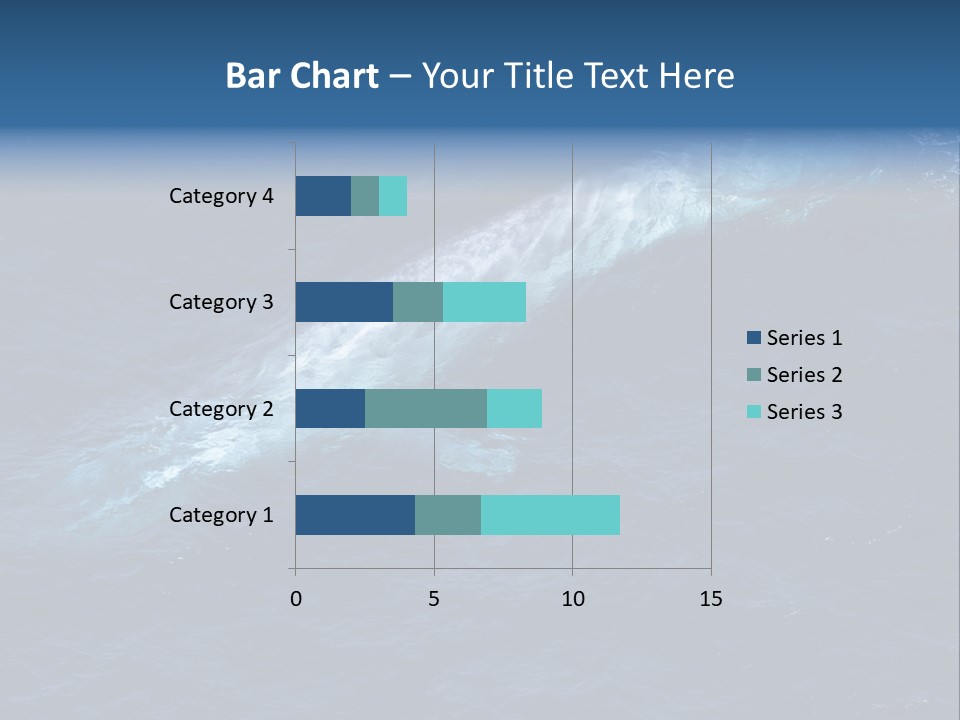 Blue Blue Whale Under PowerPoint Template