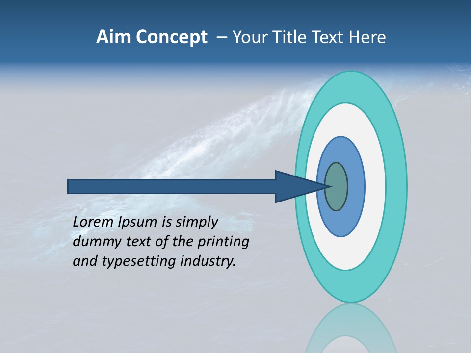 Blue Blue Whale Under PowerPoint Template