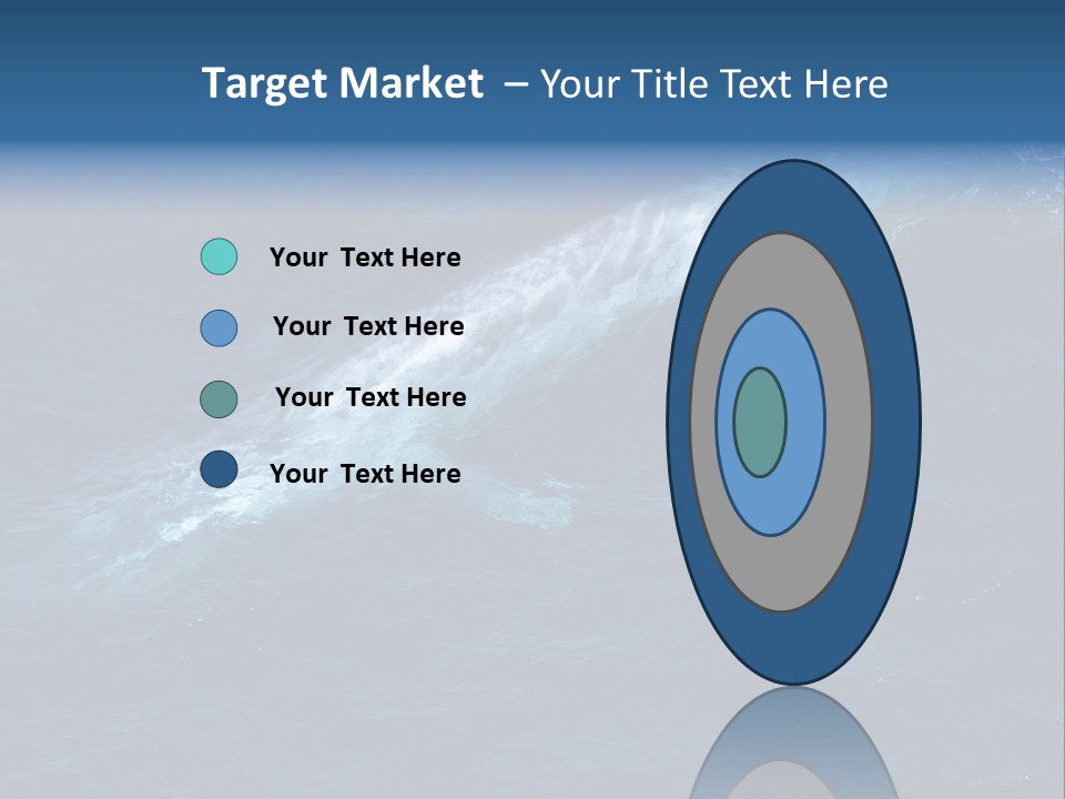 Blue Blue Whale Under PowerPoint Template