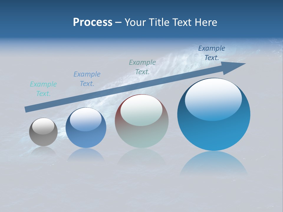 Blue Blue Whale Under PowerPoint Template