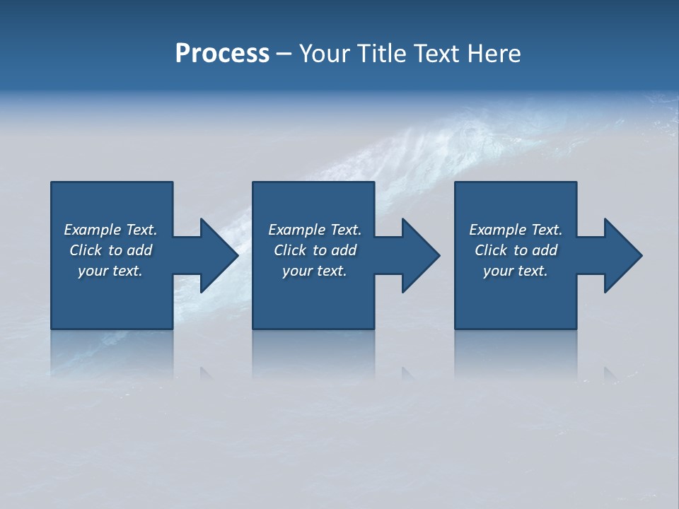Blue Blue Whale Under PowerPoint Template