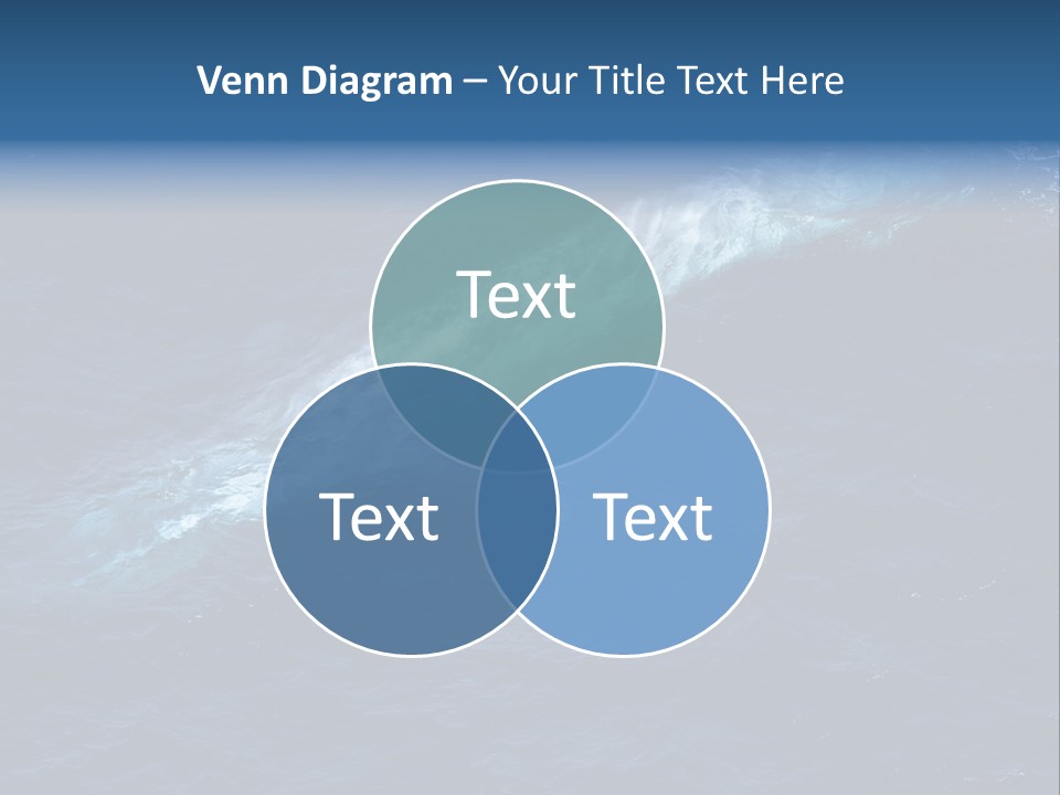 Blue Blue Whale Under PowerPoint Template