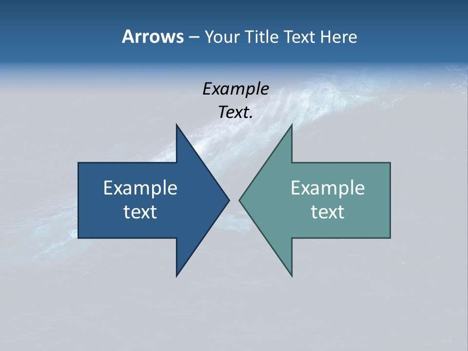 Blue Blue Whale Under PowerPoint Template