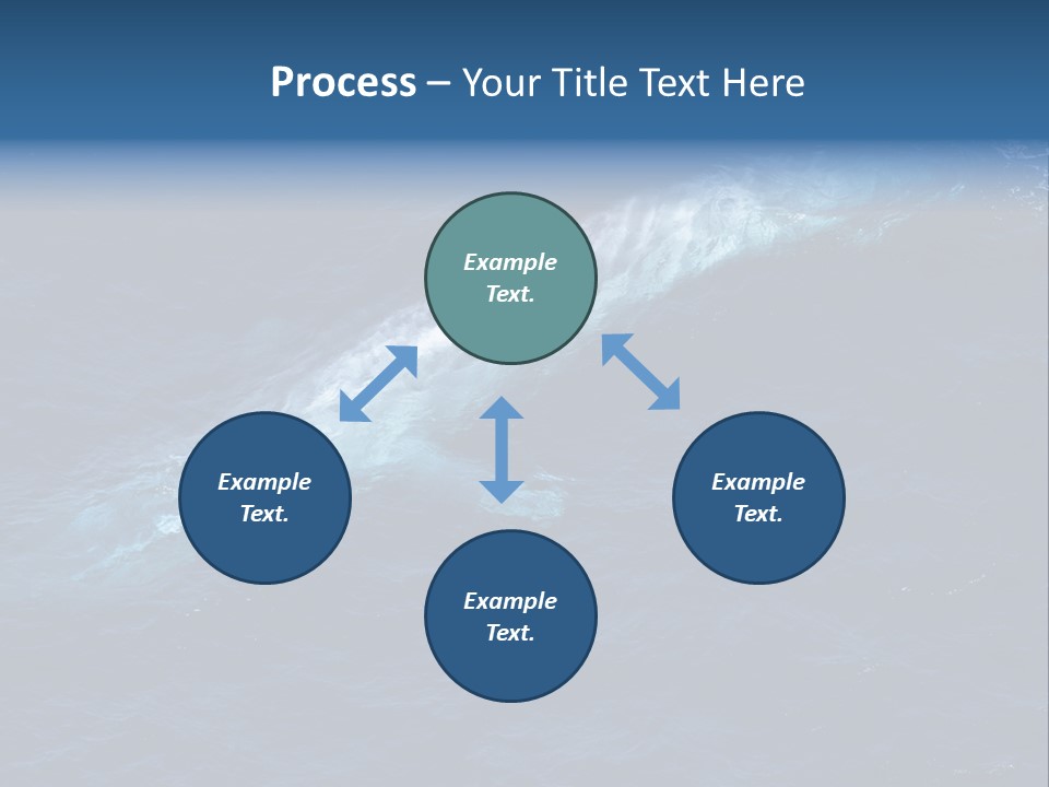 Blue Blue Whale Under PowerPoint Template