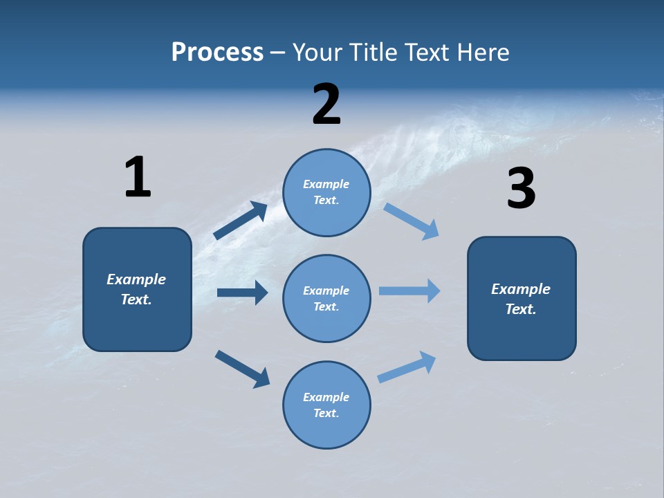 Blue Blue Whale Under PowerPoint Template
