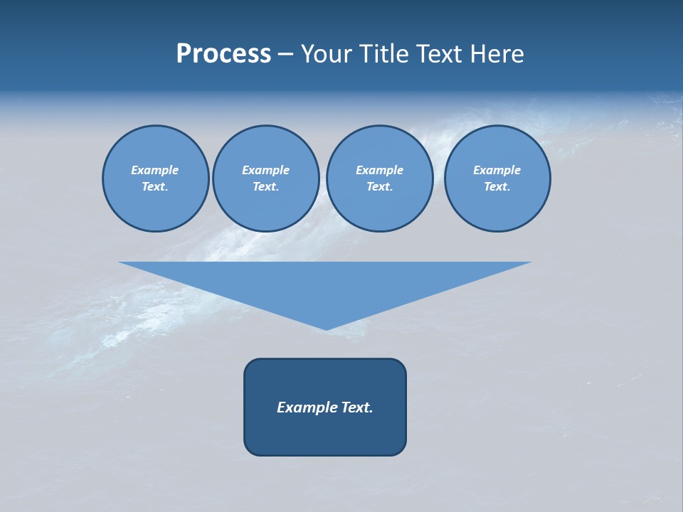 Blue Blue Whale Under PowerPoint Template