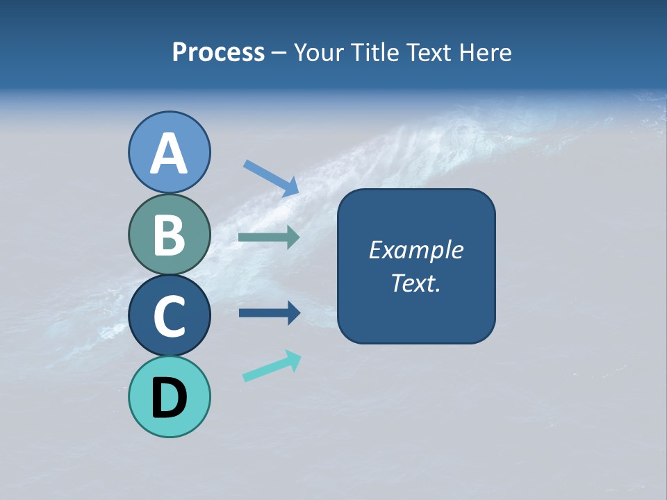 Blue Blue Whale Under PowerPoint Template