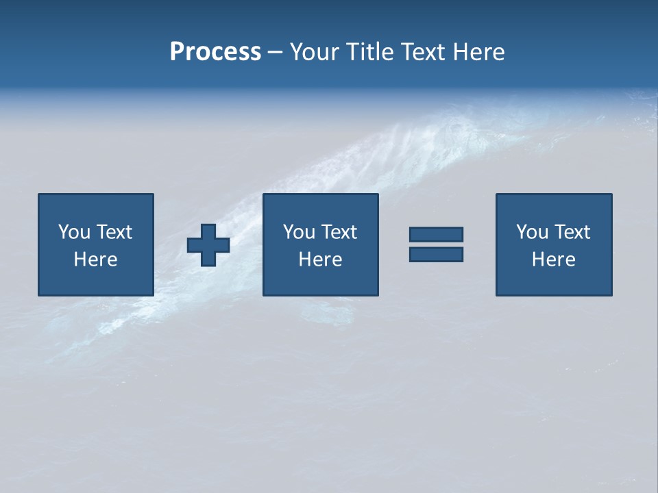 Blue Blue Whale Under PowerPoint Template