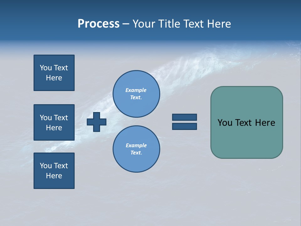 Blue Blue Whale Under PowerPoint Template