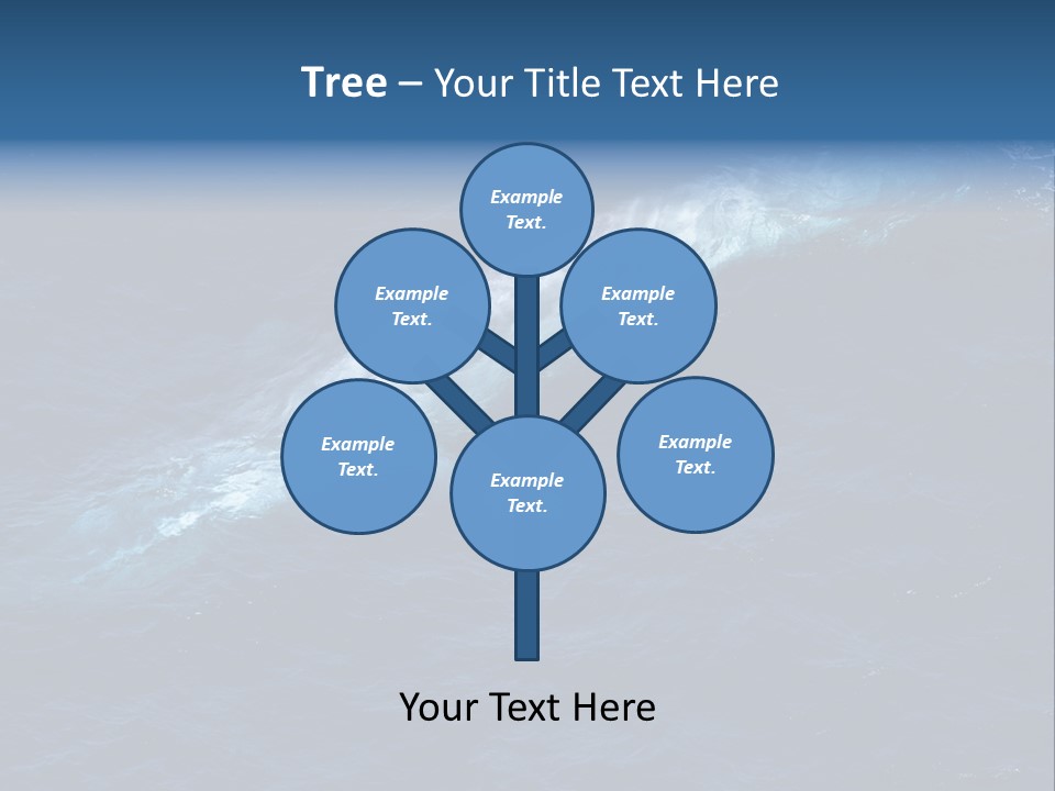 Blue Blue Whale Under PowerPoint Template