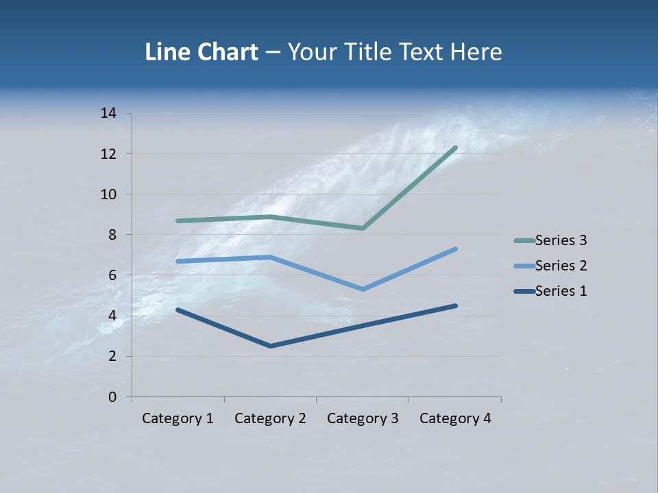 Blue Blue Whale Under PowerPoint Template