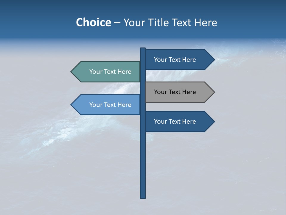 Blue Blue Whale Under PowerPoint Template