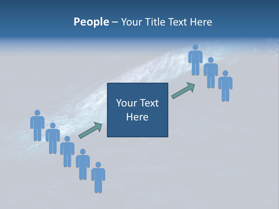 Blue Blue Whale Under PowerPoint Template