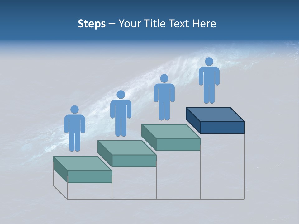 Blue Blue Whale Under PowerPoint Template