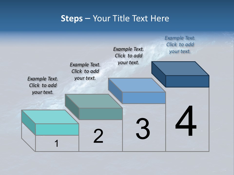 Blue Blue Whale Under PowerPoint Template