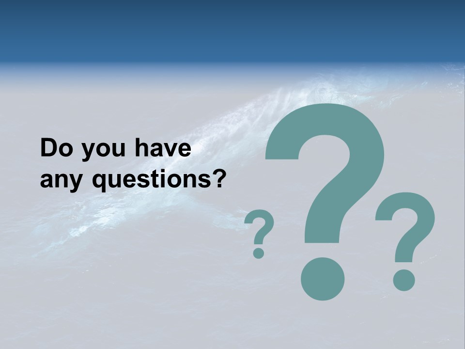 Blue Blue Whale Under PowerPoint Template